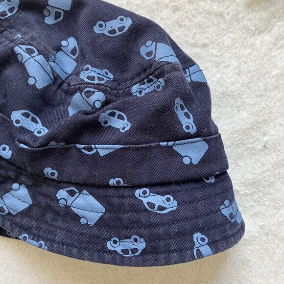 Joe Fresh Baby Sunhat 0-12M | Navy Vehicle Print EUC - Picture 2 of 8